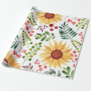 Pesquisar por girassol papel de presente Aquarela