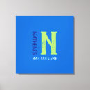 Pesquisar por letras impressão de canvas Monograma