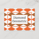 Pesquisar por diamantes cartao de visita Geométrico