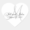 Pesquisar por coração casamento adesivos Monograma