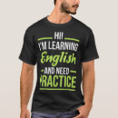 Pesquisar por estudante inglês camisetas Idioma