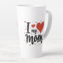 Pesquisar por eu amo minha mãe canecas Coração vermelho