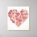 Pesquisar por desenho do coração impressão de canvas Abstrato
