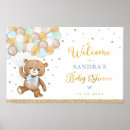 Pesquisar por balão azul pôsteres Chá de fraldas