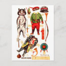 Pesquisar por boneca de papel cartoes postais Gato