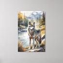 Pesquisar por pintura do lobo impressão de canvas Vida selvagem
