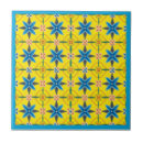 Pesquisar por amarelo e turquesa azulejos Floral