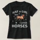 Pesquisar por menina cavalo camisetas Equino