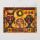 Pesquisar por máscara africana cartoes postais Tribal