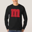 Pesquisar por letra m alfabeto masculinas camisetas Halloween