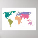 Pesquisar por mapa continente pôsteres Mundo