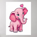 Pesquisar por elefante bonito pôsteres Rosa