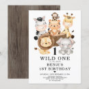 Pesquisar por primeiro aniversario safari convites Boy