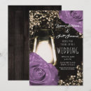 Pesquisar por roxo rústico casamento convites Elegante