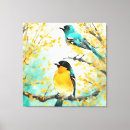 Pesquisar por árvores coloridas impressão de canvas Pássaros