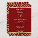 Pesquisar por zebra vermelha convites Animal