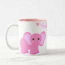 Pesquisar por chá de fraldas cor de rosa canecas Elefante