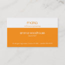 Pesquisar por orange cartao de visita Simples