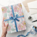 Pesquisar por flores delicadas papel de presente Padrão floral