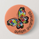 Pesquisar por borboleta do autismo botons Consciência