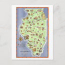 Pesquisar por mapa de chicago cartoes postais Vintage