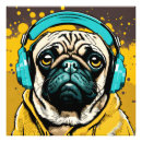 Pesquisar por pug engraçado pósteres pôsteres Cão