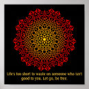 Pesquisar por mandala amarela pôsteres Vermelho