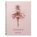 Pesquisar por bailarina da menina cadernos de notas Brilho