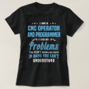 Pesquisar por programador do cnc camisetas Trabalho