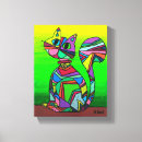 Pesquisar por arte abstrata gato impressão de canvas Gatos