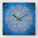 Pesquisar por snowflakes relogios de parede Flocos de neve