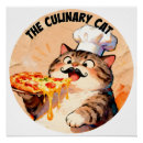 Pesquisar por pizza engraçada pôsteres Gato