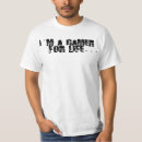 Pesquisar por gamer para a vida camisetas Engraçado