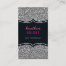 Pesquisar por brilho prata de cartao de visita Chique