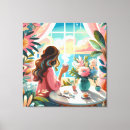 Pesquisar por plantas botânicas impressão de canvas Ilustração