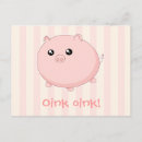 Pesquisar por porco do kawaii cartoes postais Rosa