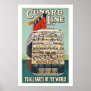 Pesquisar por cunard pôsteres De destino vintage