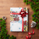 Pesquisar por floco neve azul de papel de presente Vintage