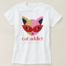 Pesquisar por gato cinzento camisetas For her