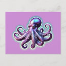 Pesquisar por octopus cartoes postais Púrpura