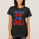 Pesquisar por você é meu pai herói camisetas Real