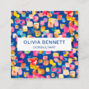 Pesquisar por bolhas coloridas cartao de visita Brilhante