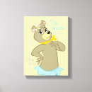 Pesquisar por do personagem desenho animado de impressão de canvas Design de urso brincalhão