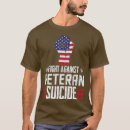 Pesquisar por consciência do suicídio camisetas Veteranos