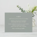 Pesquisar por sage green wedding convites Simples