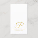 Pesquisar por monograma elegante cartao de visita Consultor