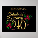 Pesquisar por aniversário de 40 anos feliz pôsteres For her