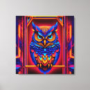 Pesquisar por coruja colorida impressão de canvas Animal