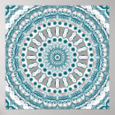 Pesquisar por mandala azul pôsteres Elegante