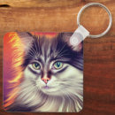 Pesquisar por arte do gato chaveiros Animal
